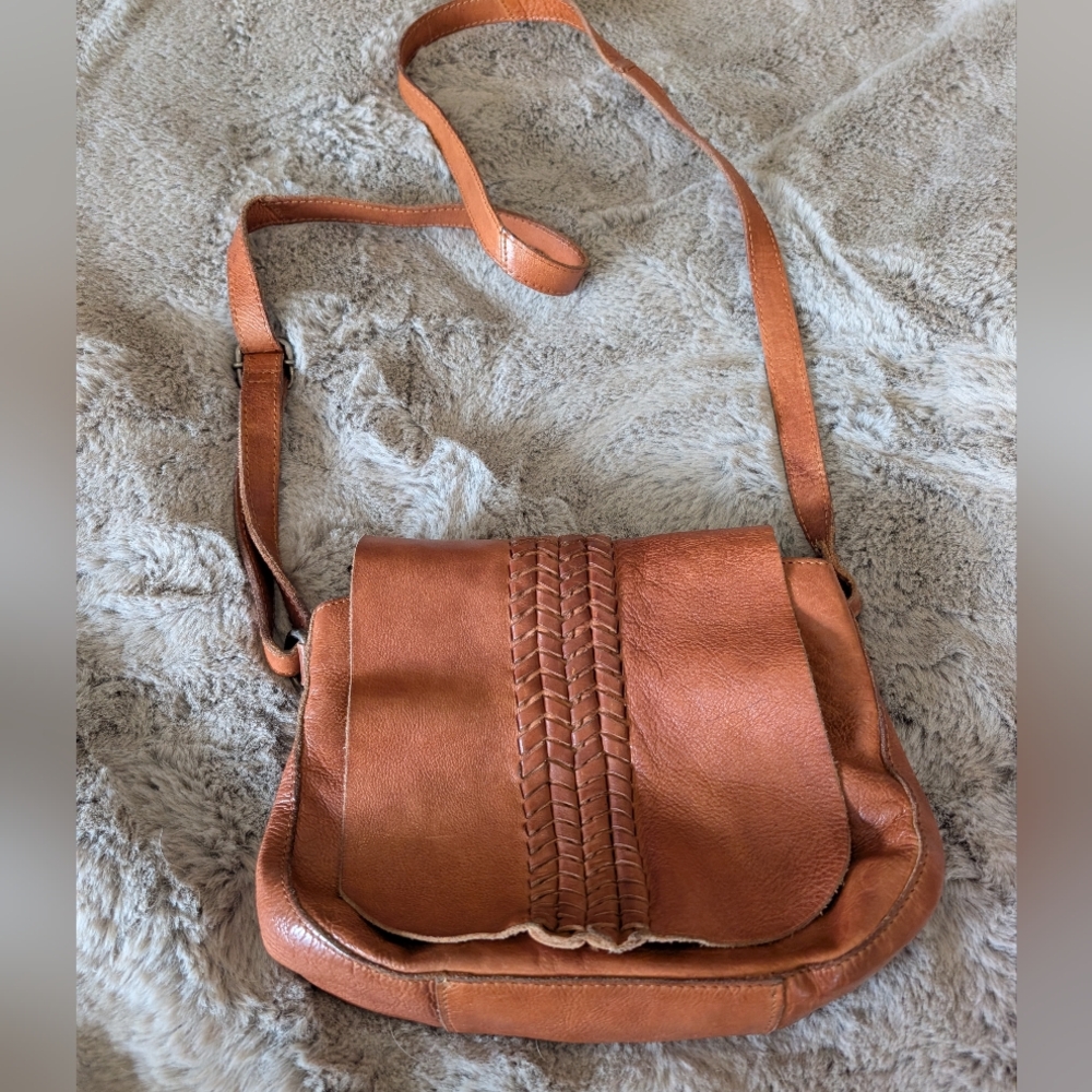 Genuine Leather Crossbody Bag Bohemian Western Handbag